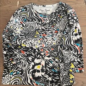 Onque Casuals Abstract Patterned Cardigan